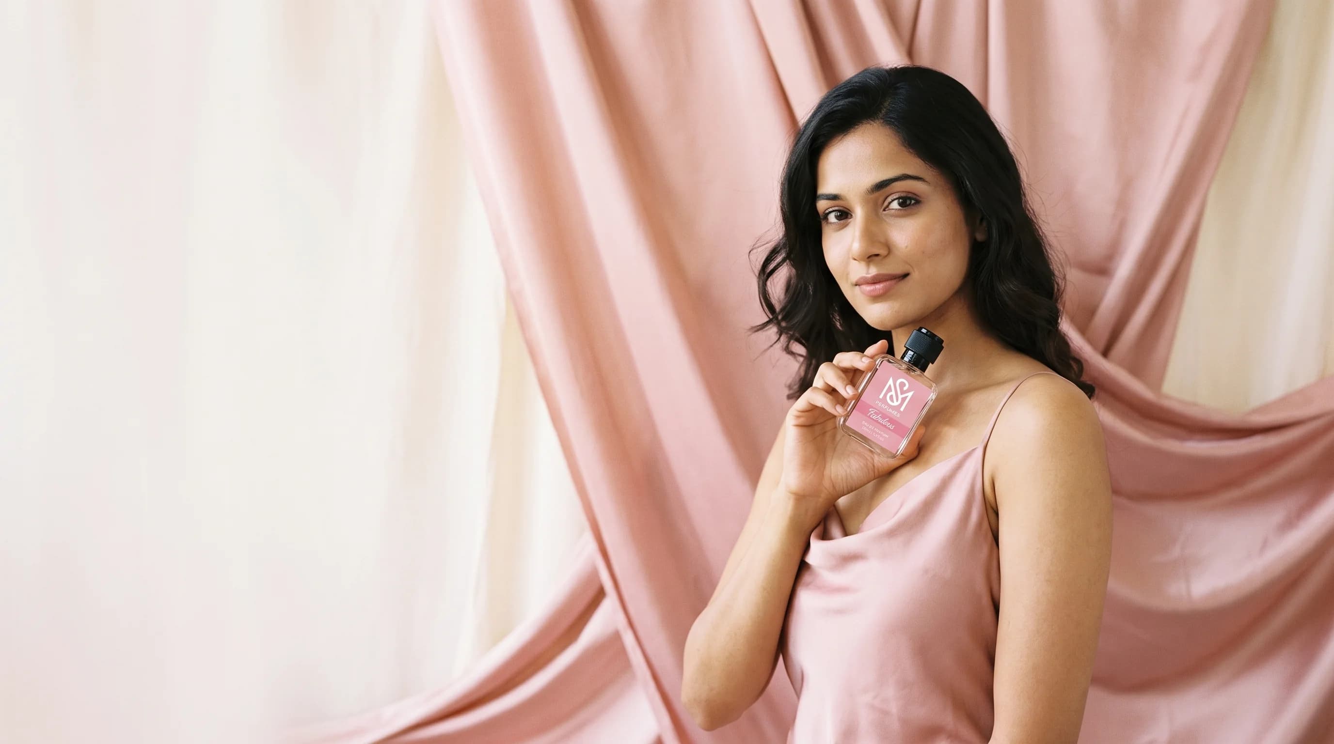 Fabulous campaign: a model holding the Fabulous bottle